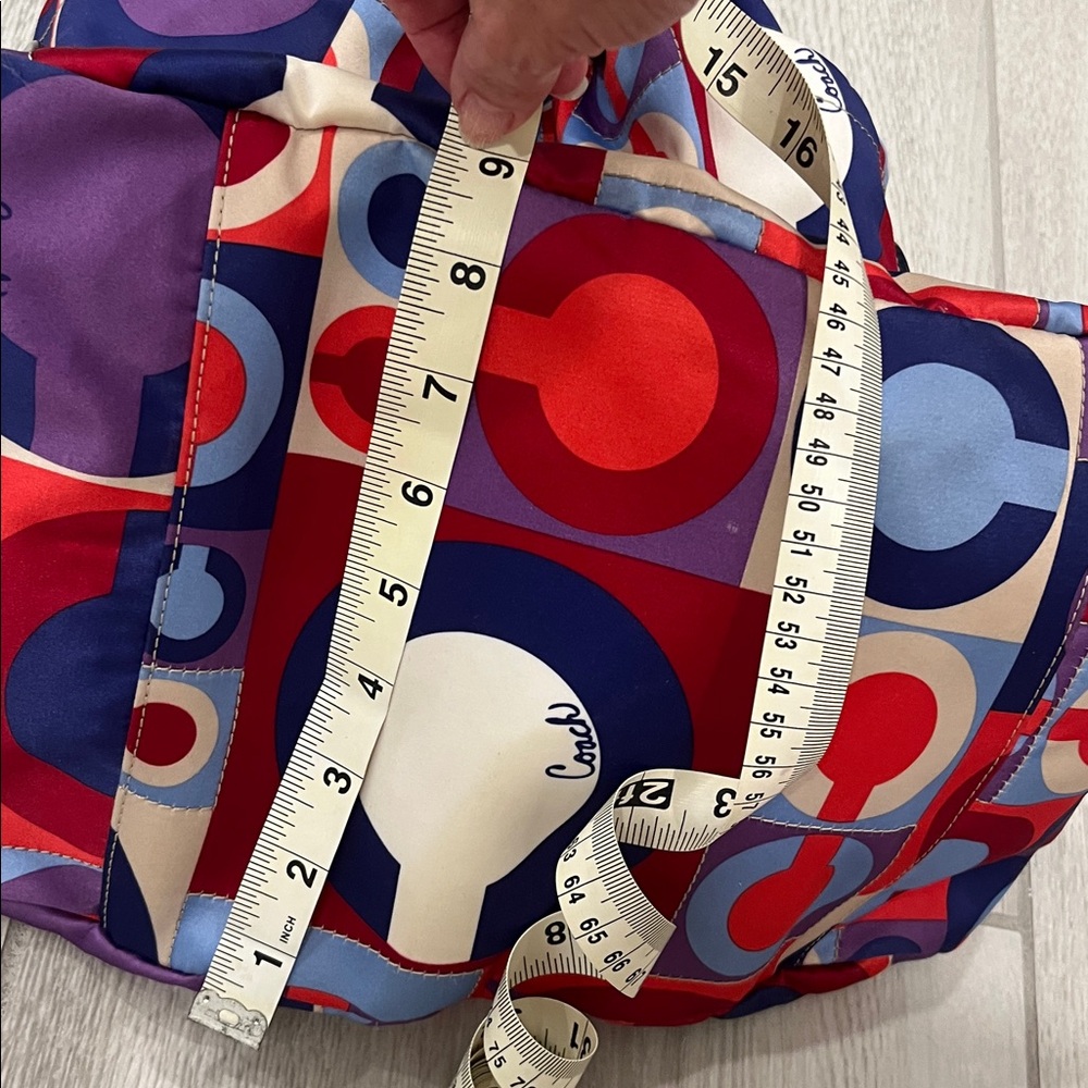 COACH Shoulder Bag Graphic Op Art Resort Collection With Charms - Picture 12 of 16